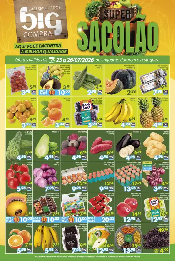 Catálogo Supermercados Big Compra | Promoções especiais em andamento | 2026-07-23T00:00:00.000Z - 2026-07-26T00:00:00.000Z