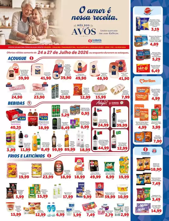 Catálogo Shibata Supermercados | Encarte Shibata Supermercados | 2026-07-24T00:00:00.000Z - 2026-07-27T00:00:00.000Z
