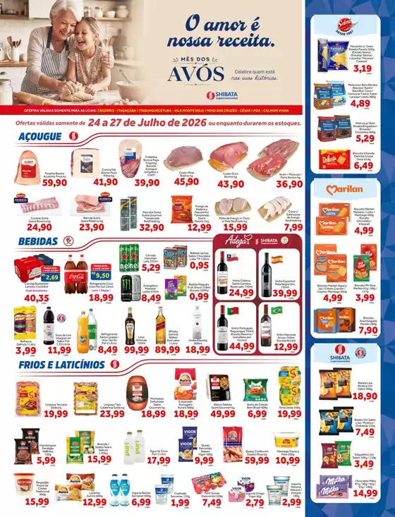 Catálogo Shibata Supermercados | Ofertas e promoções atuais | 2026-07-24T00:00:00.000Z - 2026-07-27T00:00:00.000Z