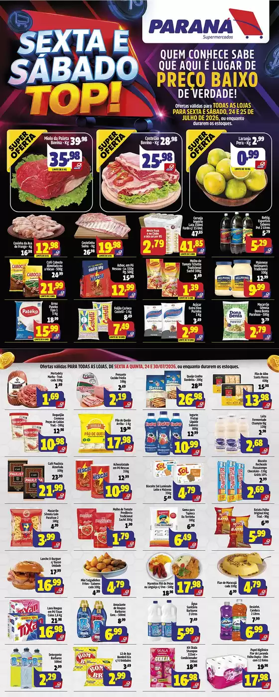 Catálogo Paraná Supermercados | Ofertas para caçadores de pechinchas | 2026-07-24T00:00:00.000Z - 2026-07-30T00:00:00.000Z