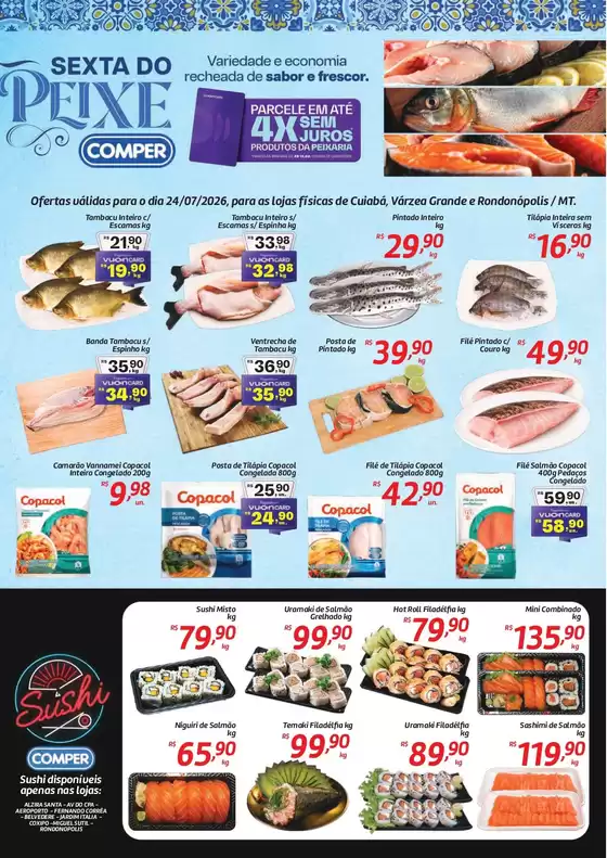 Catálogo Comper | Ofertas exclusivas para nossos clientes | 2026-07-24T00:00:00.000Z - 2026-07-24T00:00:00.000Z