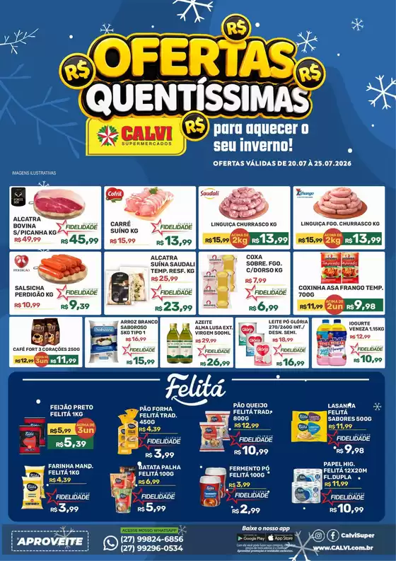 Catálogo Calvi Supermercados | Ofertas Quentissimas | 2026-07-24T00:00:00.000Z - 2026-07-25T00:00:00.000Z
