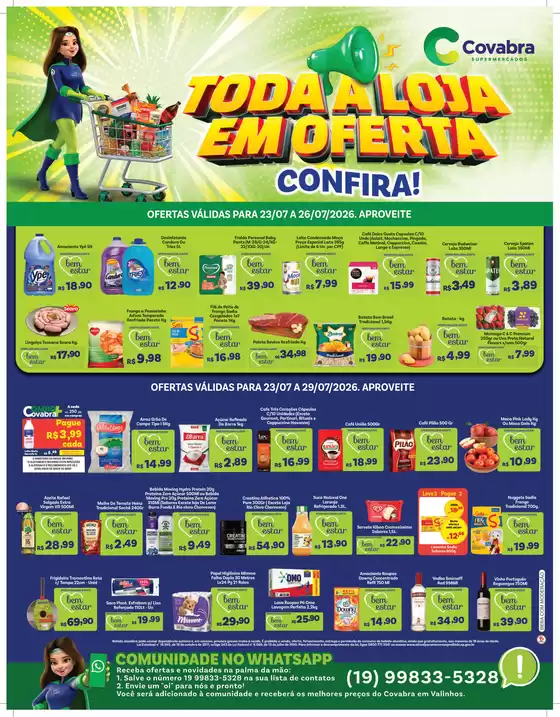 Catálogo Covabra Supermercados | Ótima oferta para caçadores de pechinchas | 2026-07-23T00:00:00.000Z - 2026-07-29T00:00:00.000Z