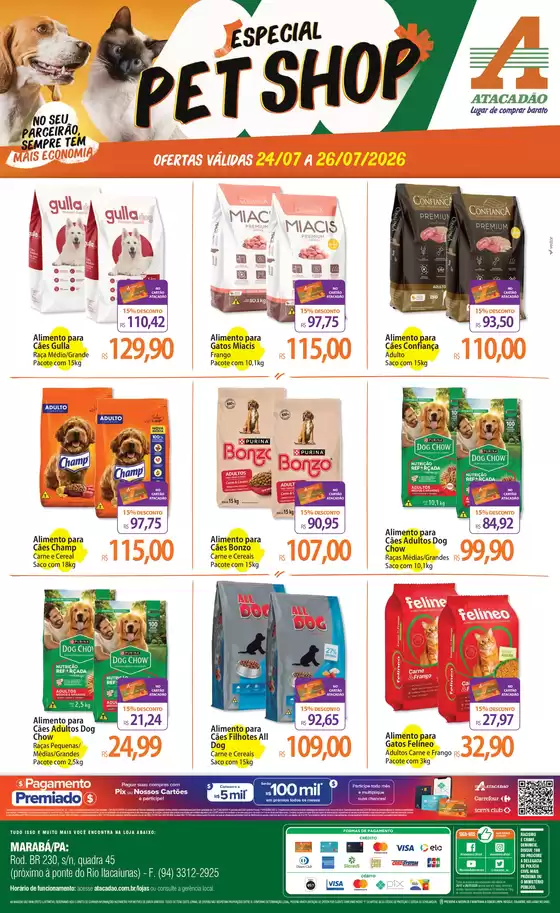 Catálogo Atacadão em Marabá | Atacadão - Pet Shop | 2026-07-24T00:00:00.000Z - 2026-07-26T00:00:00.000Z