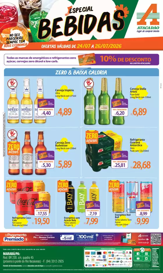 Catálogo Atacadão em Marabá | Atacadão - Bebidas | 2026-07-24T00:00:00.000Z - 2026-07-26T00:00:00.000Z