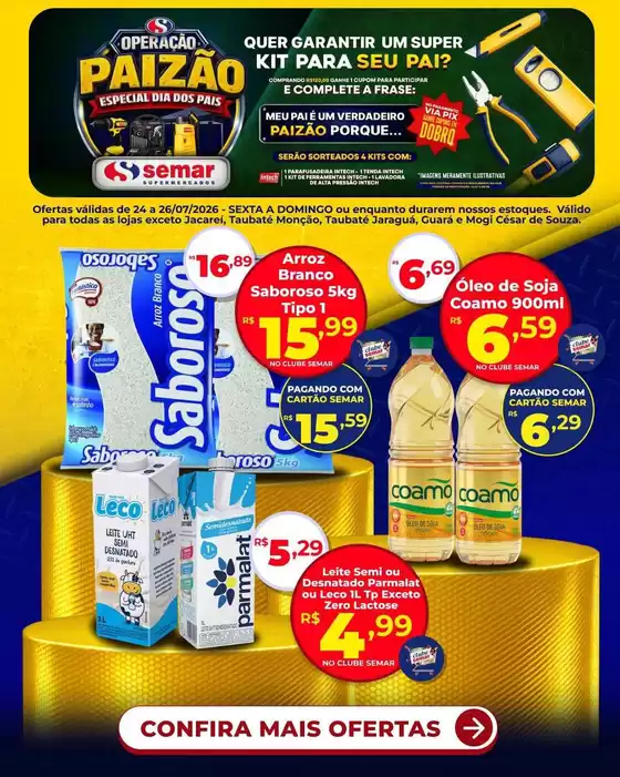 Catálogo Semar Supermercado | Ofertas exclusivas e pechinchas | 2026-07-24T00:00:00.000Z - 2026-07-26T00:00:00.000Z