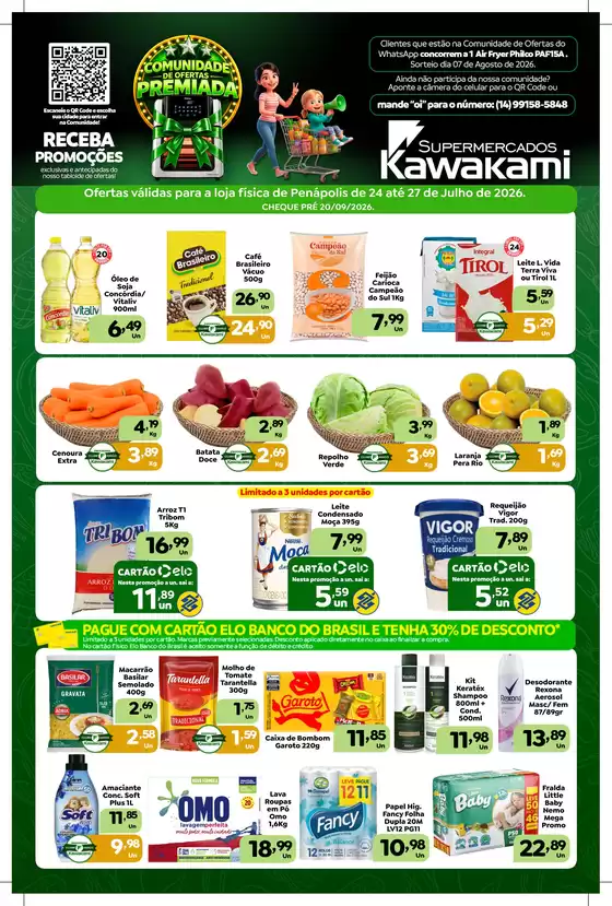 Catálogo Supermercados Kawakami | Ofertas - Penápolis | 2026-07-24T00:00:00.000Z - 2026-07-27T00:00:00.000Z