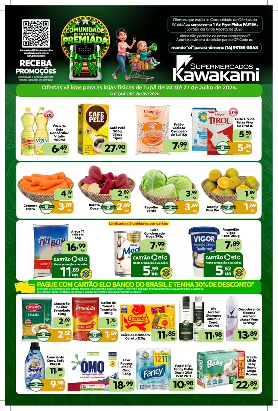 Catálogo Supermercados Kawakami | Ofertas - Tupã | 2026-07-24T00:00:00.000Z - 2026-07-27T00:00:00.000Z