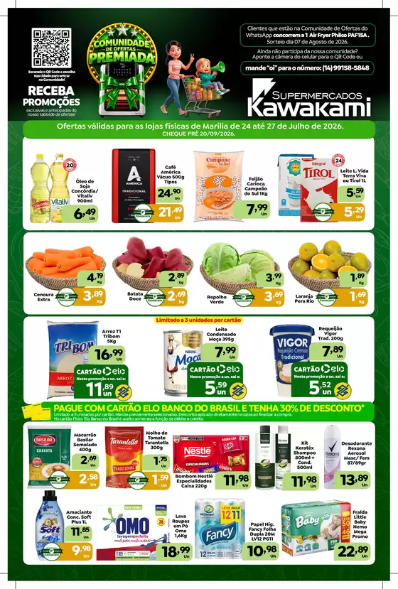 Catálogo Supermercados Kawakami | Ofertas - Marília | 2026-07-24T00:00:00.000Z - 2026-07-27T00:00:00.000Z
