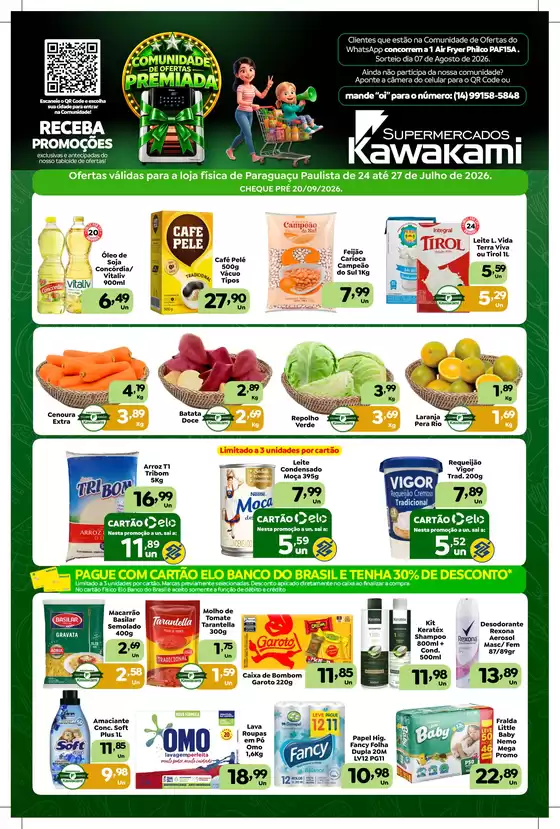 Catálogo Supermercados Kawakami | Ofertas - Paraguaçu Paulista | 2026-07-24T00:00:00.000Z - 2026-07-27T00:00:00.000Z