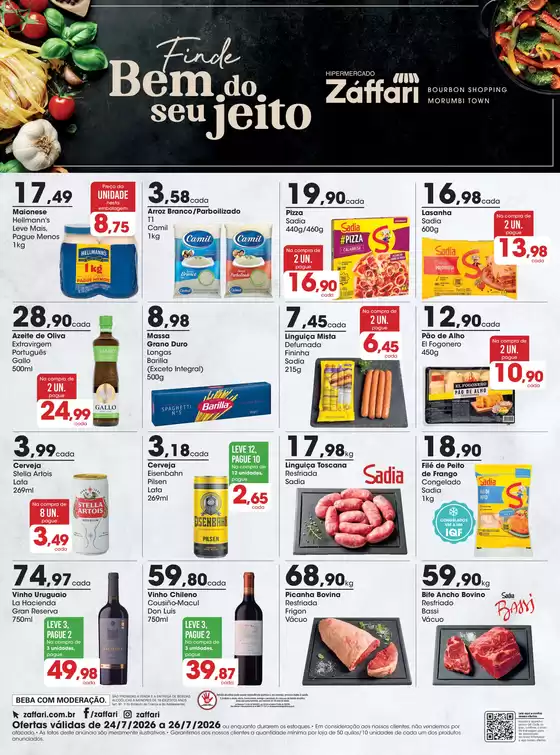 Catálogo Zaffari | Anúncio Final de Semana | 2026-07-24T00:00:00.000Z - 2026-07-26T00:00:00.000Z