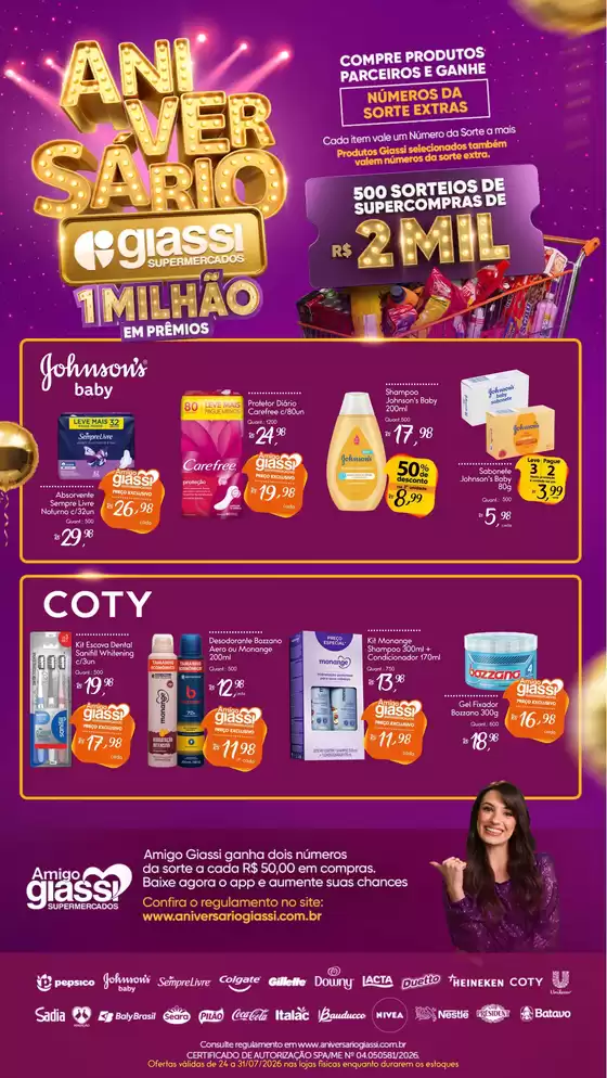 Catálogo Giassi Supermercados | Ofertas exclusivas para nossos clientes | 2026-07-24T00:00:00.000Z - 2026-07-31T00:00:00.000Z
