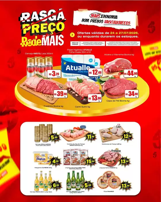 Catálogo Rede Mais Supermercados | Encarte Rede Mais Supermercados | 2026-07-24T00:00:00.000Z - 2026-07-27T00:00:00.000Z
