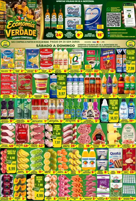 Catálogo Supermercado Padrão | Melhores ofertas para compradores econômicos | 2026-07-25T00:00:00.000Z - 2026-07-26T00:00:00.000Z