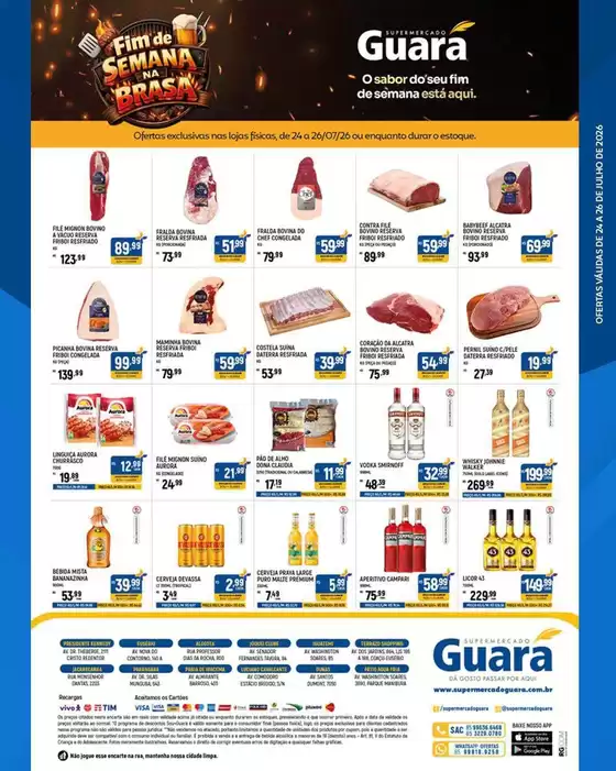Catálogo Supermercado Guará | Ofertas e promoções atuais | 2026-07-24T00:00:00.000Z - 2026-07-26T00:00:00.000Z