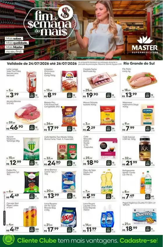 Catálogo Master Supermercados | Final de semana RS | 2026-07-24T00:00:00.000Z - 2026-07-26T00:00:00.000Z