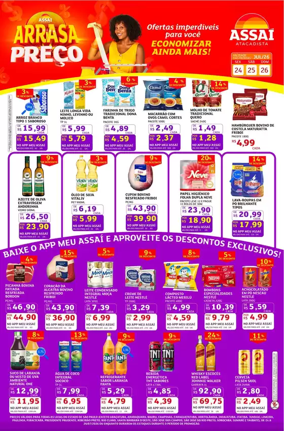 Catálogo Assaí Atacadista | Encarte Assaí Atacadista 48672-963 | 2026-07-24T00:00:00.000Z - 2026-07-26T00:00:00.000Z