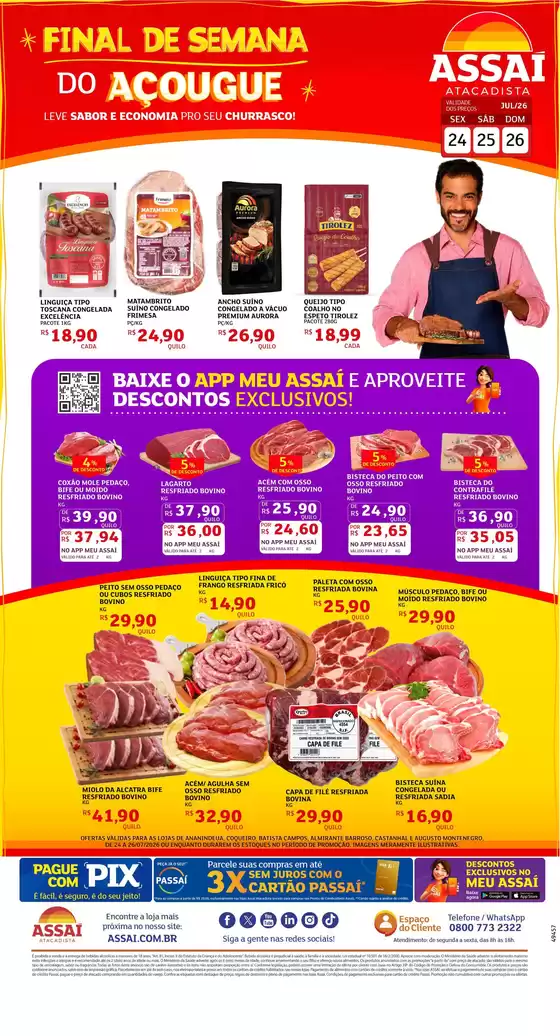 Catálogo Assaí Atacadista | Encarte Assaí Atacadista 49457-63 | 2026-07-24T00:00:00.000Z - 2026-07-26T00:00:00.000Z