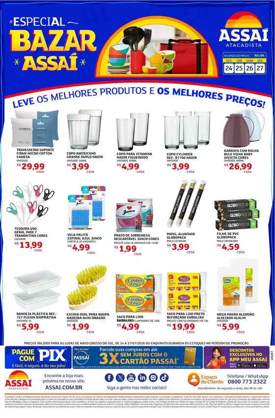 Catálogo Assaí Atacadista | Encarte Assaí Atacadista 49497 | 2026-07-24T00:00:00.000Z - 2026-07-27T00:00:00.000Z