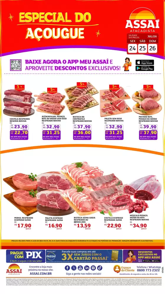 Catálogo Assaí Atacadista | Encarte Assaí Atacadista 49404-73 | 2026-07-24T00:00:00.000Z - 2026-07-26T00:00:00.000Z