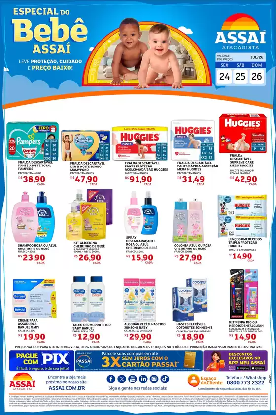 Catálogo Assaí Atacadista | Encarte Assaí Atacadista 49405-73 | 2026-07-24T00:00:00.000Z - 2026-07-26T00:00:00.000Z