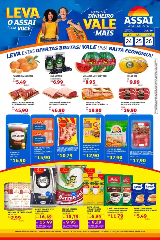 Catálogo Assaí Atacadista | Encarte Assaí Atacadista 49456-976 | 2026-07-24T00:00:00.000Z - 2026-07-26T00:00:00.000Z