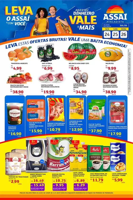 Catálogo Assaí Atacadista | Encarte Assaí Atacadista 49456-977 | 2026-07-24T00:00:00.000Z - 2026-07-26T00:00:00.000Z