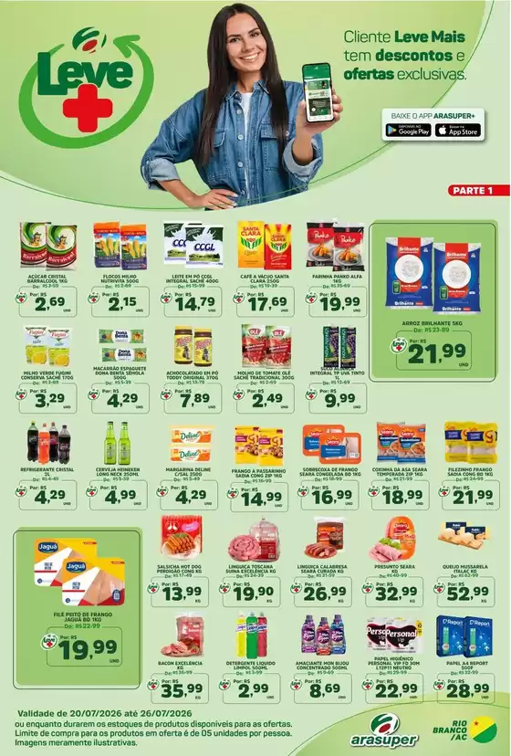 Catálogo Araújo Supermercados | OFERTAS LEVE MAIS | 2026-07-20T00:00:00.000Z - 2026-07-26T00:00:00.000Z