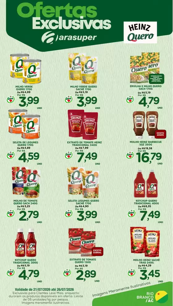 Catálogo Araújo Supermercados | OFERTA HEINZ | 2026-07-21T00:00:00.000Z - 2026-07-26T00:00:00.000Z