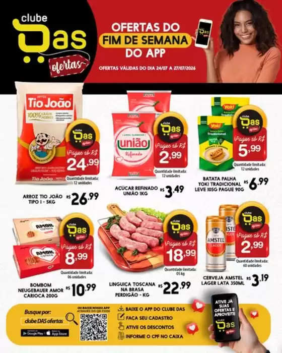 Catálogo Rede DAS | Ofertas Do Fim De Semana | 2026-07-24T00:00:00.000Z - 2026-07-27T00:00:00.000Z