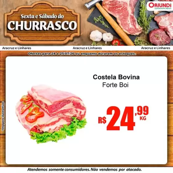 Catálogo Oriundi | Churrasco | 2026-07-24T00:00:00.000Z - 2026-07-25T00:00:00.000Z