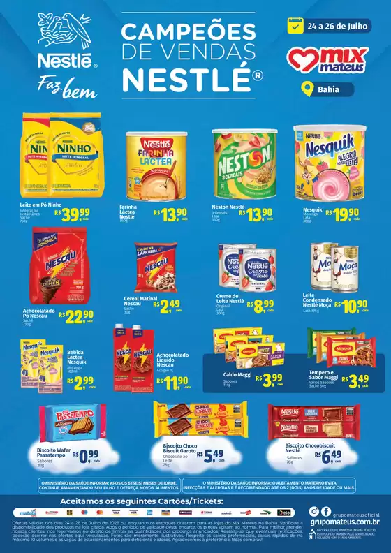 Catálogo Supermercados Mateus | Especial Nestle | 2026-07-23T00:00:00.000Z - 2026-07-27T00:00:00.000Z