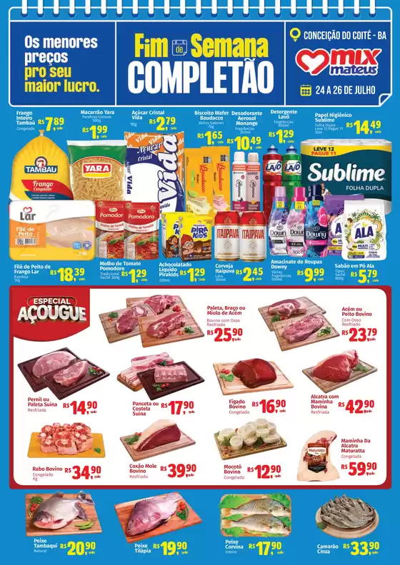 Catálogo Supermercados Mateus | Fim de Semana Completão | 2026-07-23T00:00:00.000Z - 2026-07-26T00:00:00.000Z