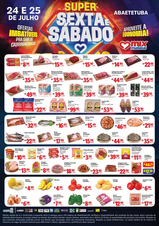 Catálogo Supermercados Mateus | Sexta e Sábado | 2026-07-23T00:00:00.000Z - 2026-07-25T00:00:00.000Z