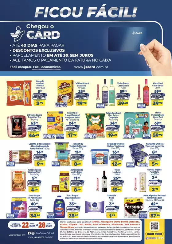 Catálogo Supermercados Jaù Serve | Exclusivos JS Card | 2026-07-27T00:00:00.000Z - 2026-07-28T00:00:00.000Z