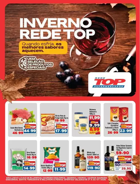 Catálogo Rede Top | Novas ofertas para descobrir | 2026-07-27T00:00:00.000Z - 2026-07-30T00:00:00.000Z