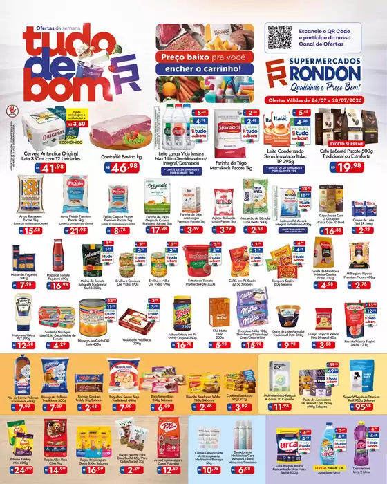 Catálogo Supermercados Rondon | Grandes descontos em produtos selecionados | 2026-07-24T00:00:00.000Z - 2026-07-28T00:00:00.000Z