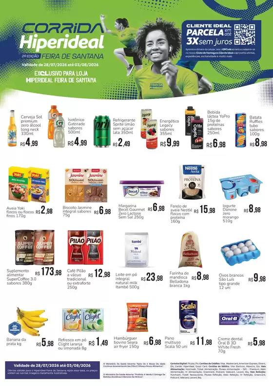 Catálogo Hiperideal Supermercados | Grandes descontos em produtos selecionados | 2026-07-27T00:00:00.000Z - 2026-08-03T00:00:00.000Z