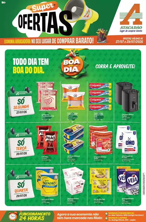 Catálogo Atacadão em Manaus | Atacadão - Super Ofertas | 2026-07-27T00:00:00.000Z - 2026-07-29T00:00:00.000Z