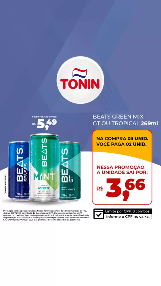 Catálogo Tonin Superatacado | Beats | 2026-07-27T00:00:00.000Z - 2026-07-27T00:00:00.000Z
