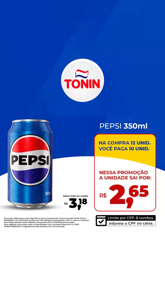 Catálogo Tonin Superatacado | Pepsi | 2026-07-27T00:00:00.000Z - 2026-07-27T00:00:00.000Z