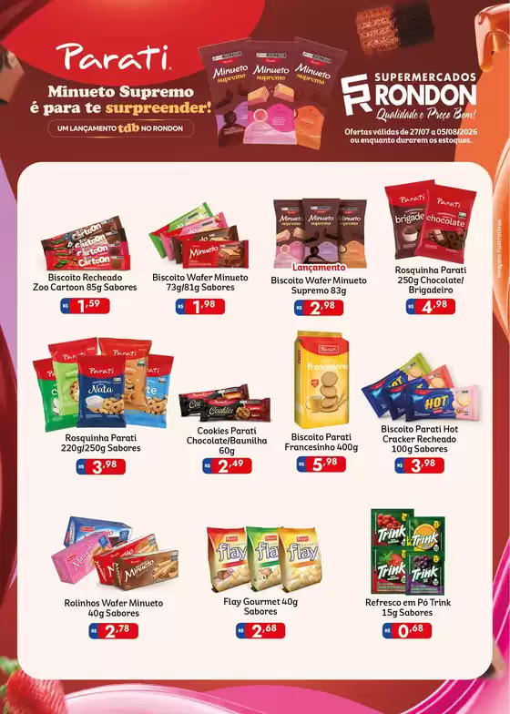 Catálogo Supermercados Rondon | Melhores ofertas para compradores econômicos | 2026-07-27T00:00:00.000Z - 2026-08-05T00:00:00.000Z