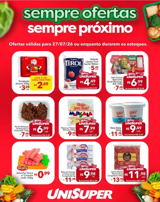 Catálogo UniSuper | Ofertas exclusivas para nossos clientes | 2026-07-27T00:00:00.000Z - 2026-07-27T00:00:00.000Z