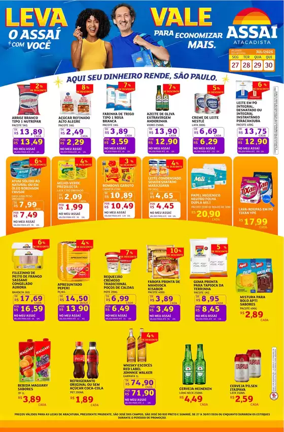 Catálogo Assaí Atacadista | Encarte Assaí Atacadista 49531-975 | 2026-07-27T00:00:00.000Z - 2026-07-30T00:00:00.000Z