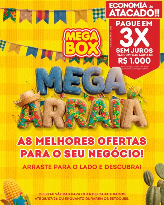 Catálogo Mega Box | Mega Arraia | 2026-07-27T00:00:00.000Z - 2026-07-28T00:00:00.000Z
