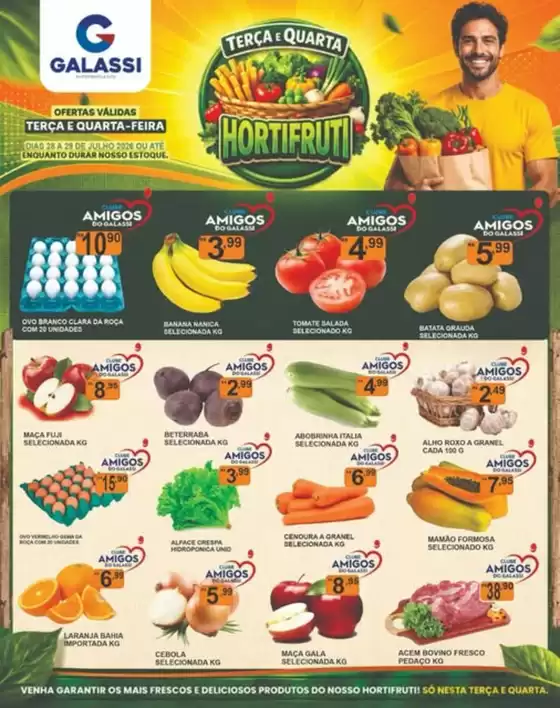 Catálogo Supermercados Galassi | TERÇA E QUARTA É DIA DE HORTIFRUTI NO GALASSI! | 2026-07-28T00:00:00.000Z - 2026-07-29T00:00:00.000Z