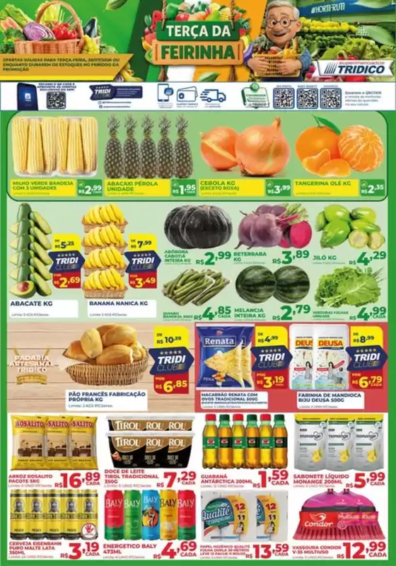 Catálogo Supermercados Tridico | Terça da Feirinha no Tridico! | 2026-07-28T00:00:00.000Z - 2026-07-28T00:00:00.000Z