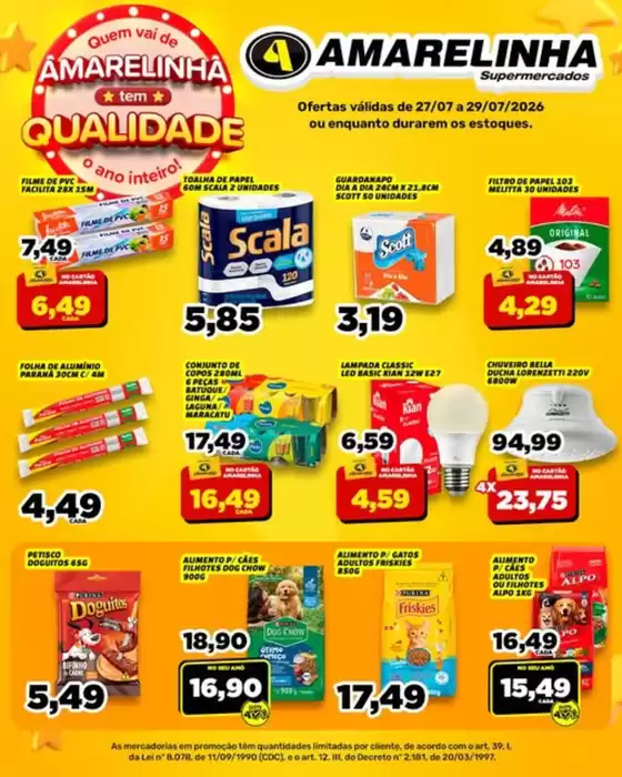 Catálogo Amarelinha Supermercados em Itaueira | ofertas  | 2026-07-28T00:00:00.000Z - 2026-07-29T00:00:00.000Z