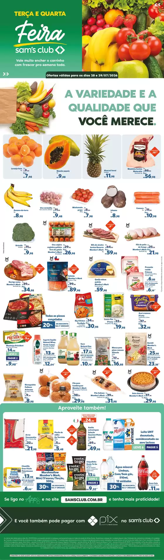 Catálogo Sam's Club | Ofertas especiais atraentes para todos | 2026-07-28T00:00:00.000Z - 2026-07-29T00:00:00.000Z