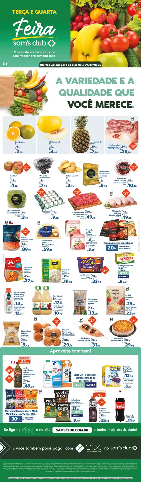 Catálogo Sam's Club | Ofertas e promoções atuais | 2026-07-28T00:00:00.000Z - 2026-07-29T00:00:00.000Z